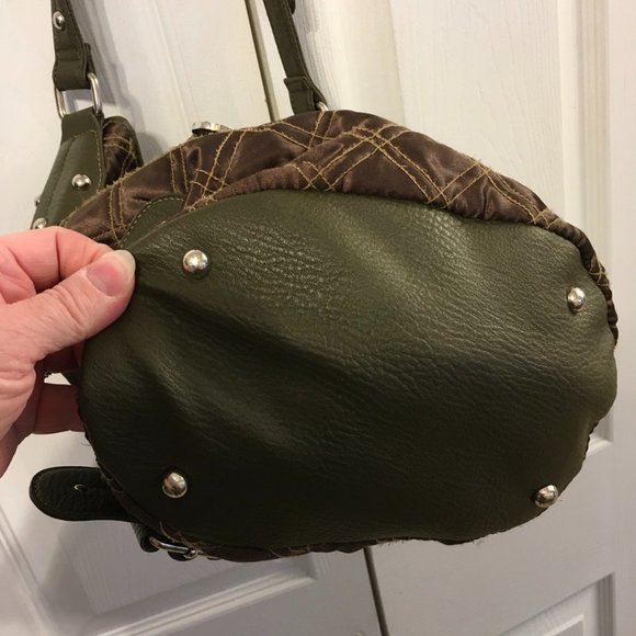 Stone Mountain Olive Green Shoulder Bag - Picture 6 of 12